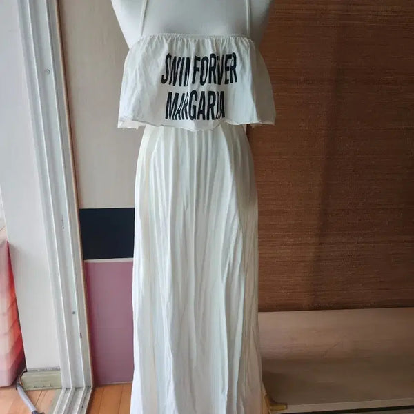 [BUNJANG] White Swim Forever Margarita Maxi Dress / 화이트 스윔 포에버 마가리타 맥시 원피스