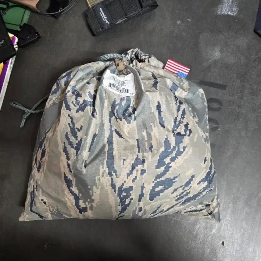 [BUNJANG] US Military Issue ABU Camouflage Poncho Set XL / 미군지급abu우의세트xl