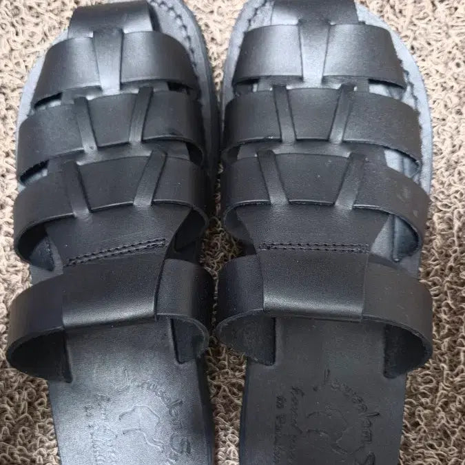 [BUNJANG] Jerusalem Sandals Michael Black Sandals / 예루살렘샌들 미카엘 블랙