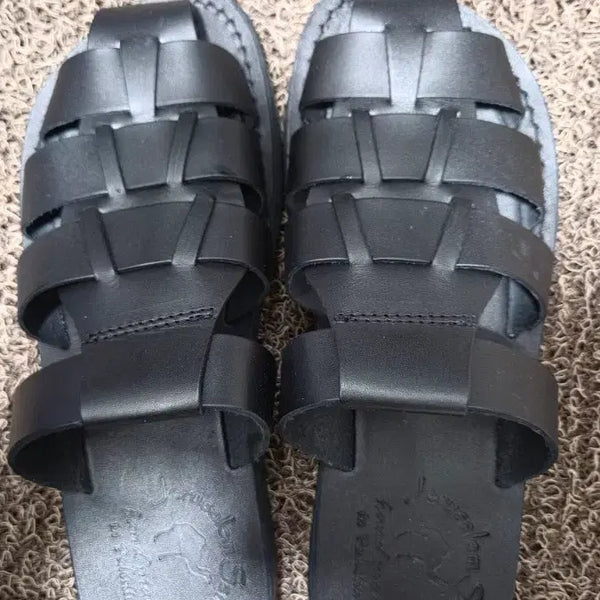 [BUNJANG] Jerusalem Sandals Michael Black Sandals / 예루살렘샌들 미카엘 블랙