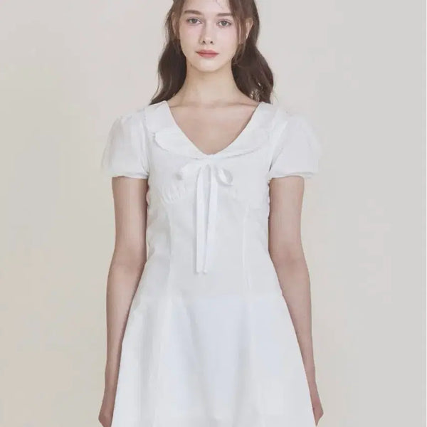 [BUNJANG] Not Your Rose May Dress Ivory White M Cotton 100% Discontinued / 단종 상품 낫유어로즈 메이 드레스 아이보리 화이트 M 드라이로즈 클리시어