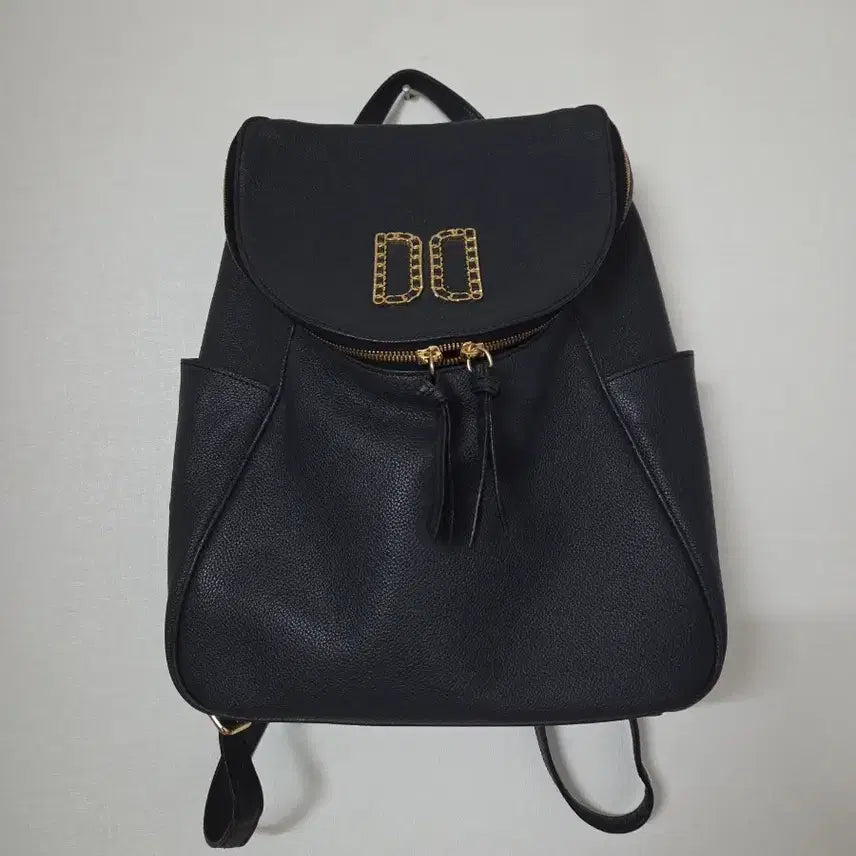 [BUNJANG] Daks DD Logo Leather Backpack / 닥스 DD로고 가죽 백팩