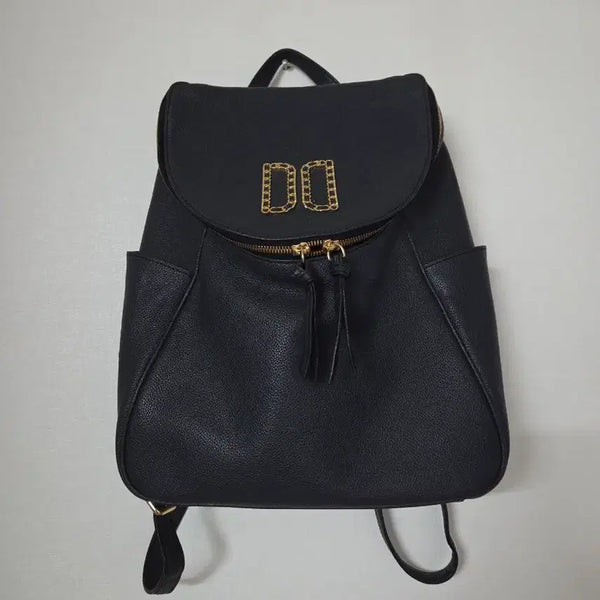 [BUNJANG] Daks DD Logo Leather Backpack / 닥스 DD로고 가죽 백팩