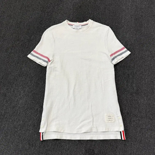 [BUNJANG] Thom Browne 23SS Trimming Texture T-Shirt / 톰브라운 23SS 트리밍 텍스처 반팔티