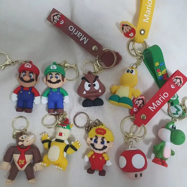 [BUNJANG] Super Mario 9-Piece Keychain Bundle Set / 슈퍼마리오 키링 9종 일괄