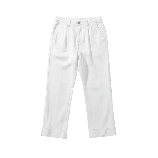 [BUNJANG] LIVESSO Women's Wide Cotton Pants WH (Size M/L) / 여성M/ LIVESSO 와이드 코튼팬츠WH 16-93