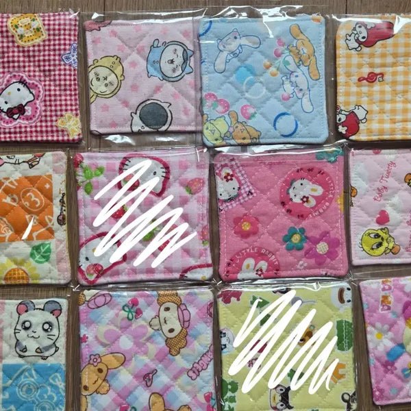 [BUNJANG] Sanrio Vintage Fabric Coasters (Set of 3+) / 산리오 고전원단 티코스터 판매합니다