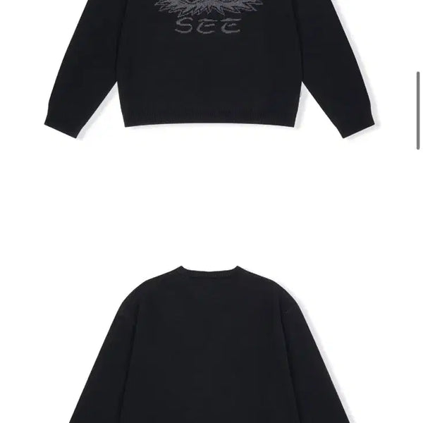 [BUNJANG] YES I C Eye Knit Pullover Sweater Black / 예스아이씨 Eye Knit Pullover Sweater Black