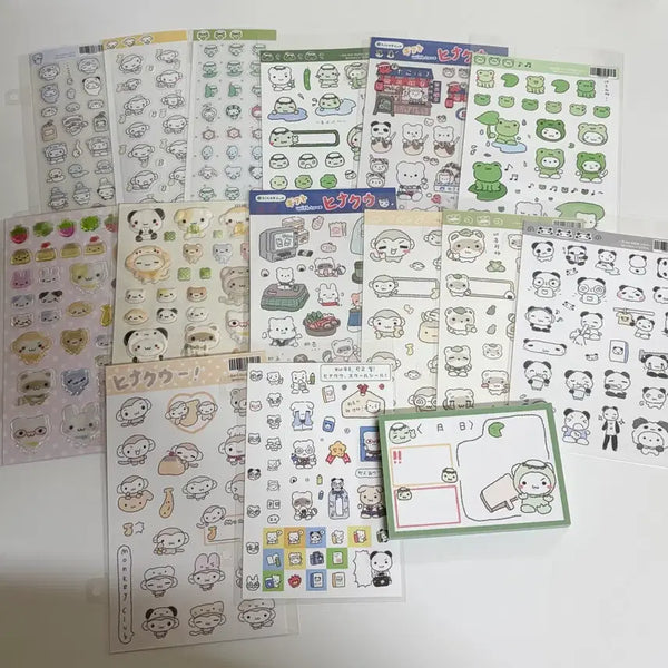 [BUNJANG] Hinakuu Sticker Bundle / 히나쿠우 스티커 일괄 양도합니다! 쿠숭이 판다쿠 너쿠리 다꾸 스티커