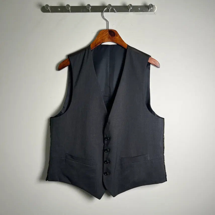 [BUNJANG] Vintage Reversible Suit Vest 95-100 / VTG 빈티지 리버시블 정장 조끼 베스트 95~100