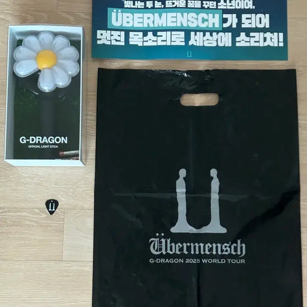 [BUNJANG] G-Dragon (GD) Daisy Bong & 2025 World Tour Goods Set / 지드래곤 지디 공식 응원봉 데이지봉 & 2025 월드투어 굿즈 세트