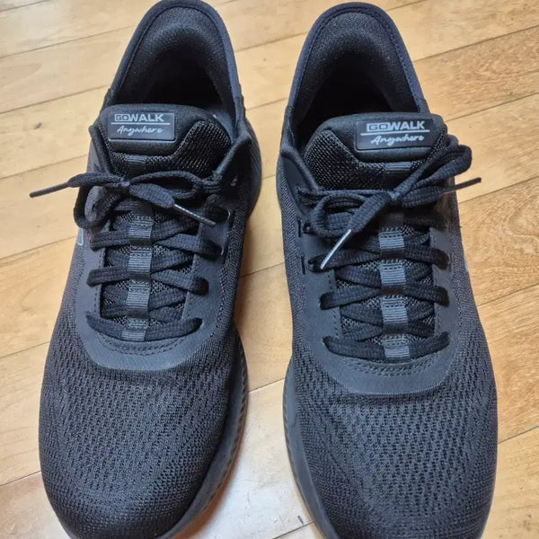 [BUNJANG] Skechers Go Walk Anywhere Black Sneakers 270 / 스케쳐스 고워크 앤웨어 블랙 운동화 270