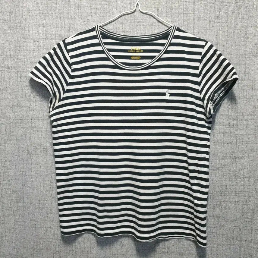 [BUNJANG] Polo Ralph Lauren Striped Short Sleeve T-Shirt Black M / 폴로 랄프로렌 스트라이프 반팔티 블랙 M