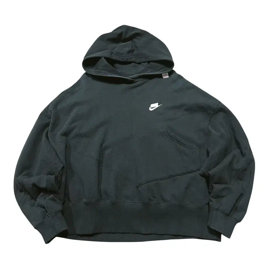 [BUNJANG] Nike Futura Colorblock Hoodie / (만원 빈티지) 나이키 언발 퓨추라 블랙 후드티