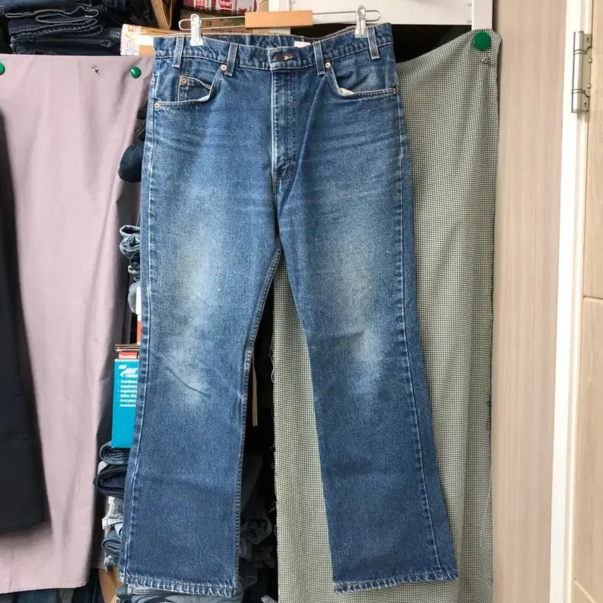 [BUNJANG] Levi's 517 Orange Tab Mid-Blue Washing Jeans (USA Made) / 90s 리바이스517 USA 오렌지탭 미드블루워싱, 허리36둘레89
