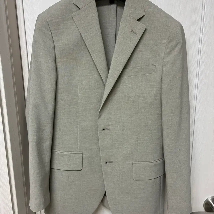 [BUNJANG] JIGG Summer Slim Fit Suit Set Beige / 지이크 정장셋업 여름용 슬림핏