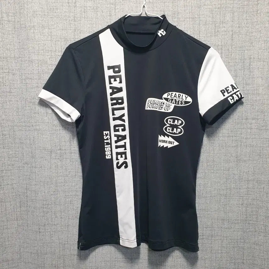 [BUNJANG] 2023 Paris GATES Performance Golf Short-Sleeve Polo Shirt - Size 1 / 파리게이츠 기능성 골프 카라 반팔티 1