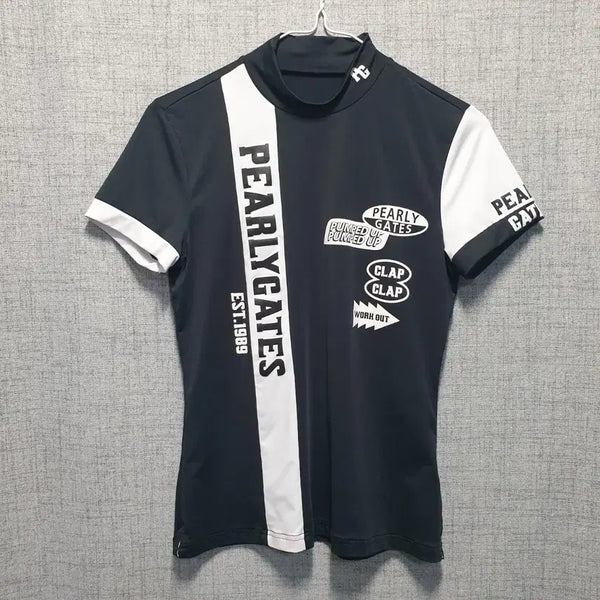 [BUNJANG] 2023 Paris GATES Performance Golf Short-Sleeve Polo Shirt - Size 1 / 파리게이츠 기능성 골프 카라 반팔티 1