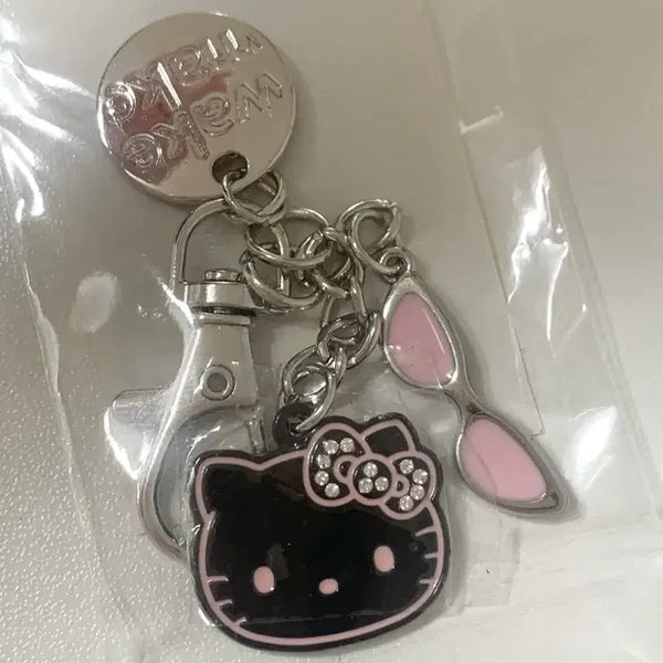 [BUNJANG] WAKEMAKE Hello Kitty Charm Keychain Black Kitty / 새상품) 웨이크메이크 헬로키티 참 키링 블랙키티