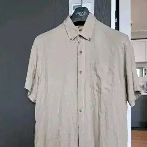 [BUNJANG] Taylor Men's Linen Short Sleeve Shirt / 오늘급처)테일러 남성 반팔 린넨셔츠