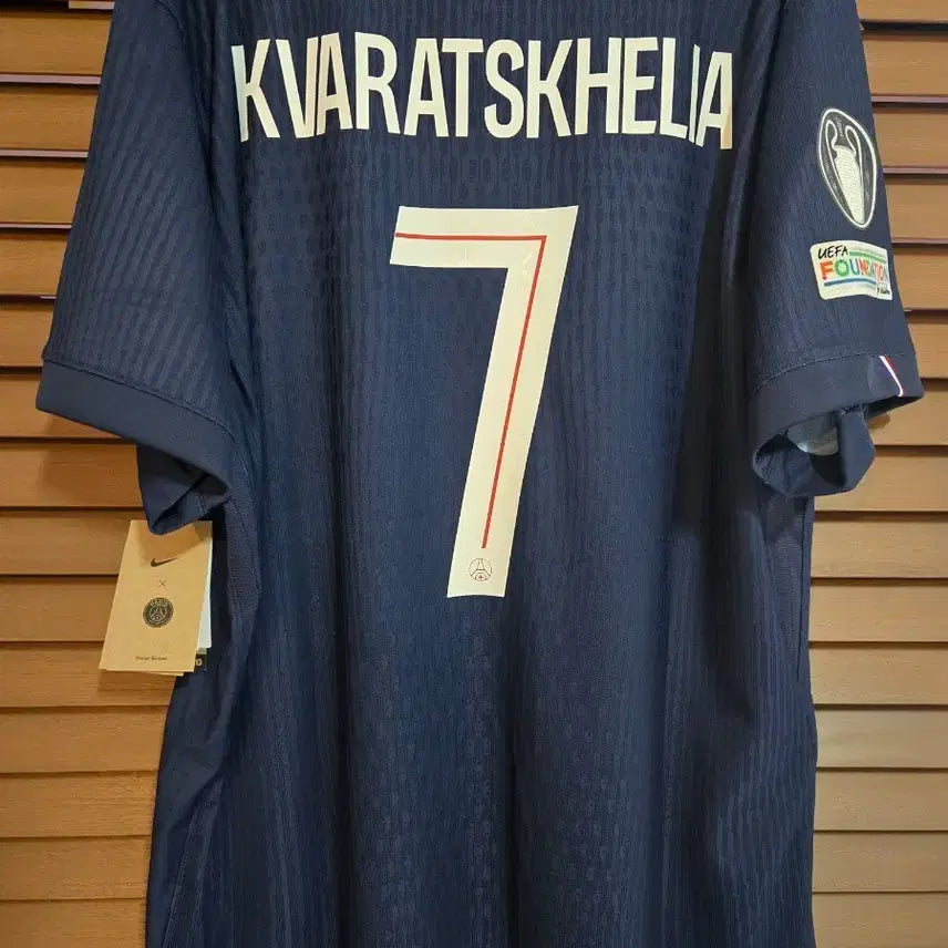 [BUNJANG] Paris Saint-Germain 25-26 Authentic Home Kit Khvicha Kvaratskhelia / 25-26 파리생제르망 흐비차 유니폼 어센틱