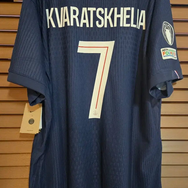 [BUNJANG] Paris Saint-Germain 25-26 Authentic Home Kit Khvicha Kvaratskhelia / 25-26 파리생제르망 흐비차 유니폼 어센틱