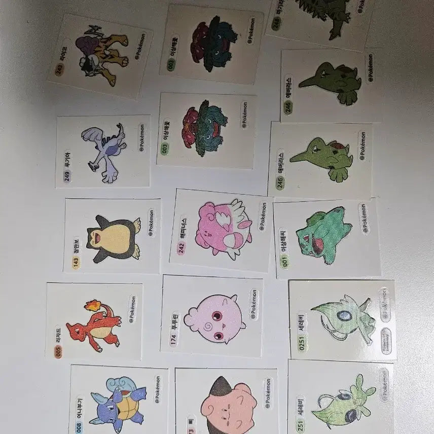 [BUNJANG] Pokemon Bread Stickers Bundle / 포켓몬 인기있는 띠부씰 일괄판매