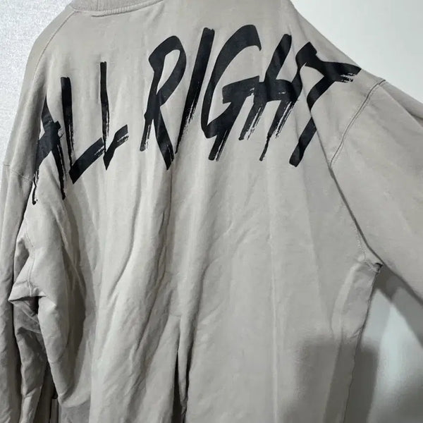 [BUNJANG] All Night Freedom Long Sleeve T-Shirt 2XL / 올라잇 프리덤 롱티 긴팔 2XL