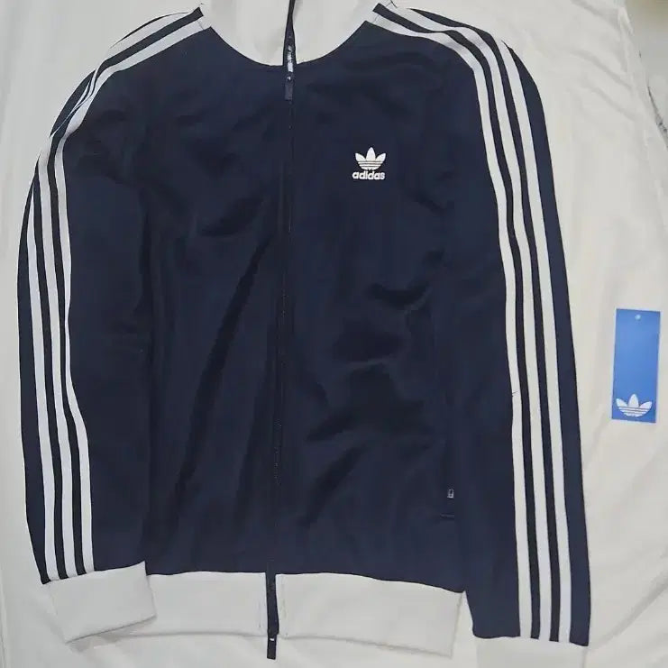 [BUNJANG] Adidas Beckenbauer Track Top Navy White / 아디다스 져지 네이비 화이트 베켄바우어 트랙탑