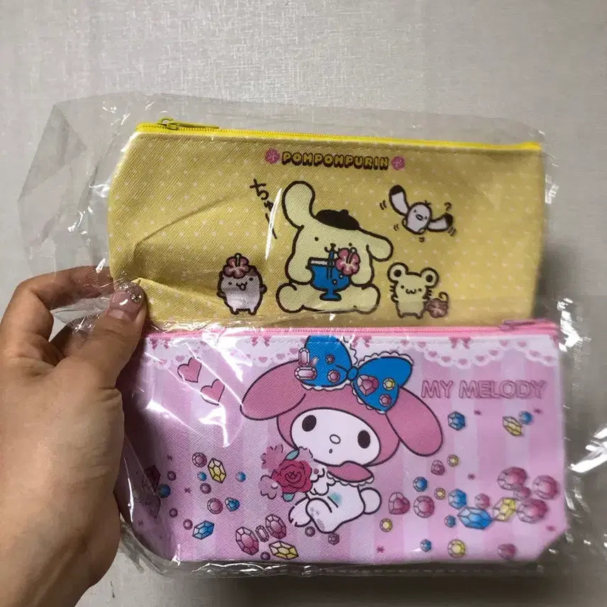 [BUNJANG] Sanrio My Melody & Pompompurin Pencil Case Pouch / 최저가 산리오 마이멜로리, 폼폼푸린 필통 파우치