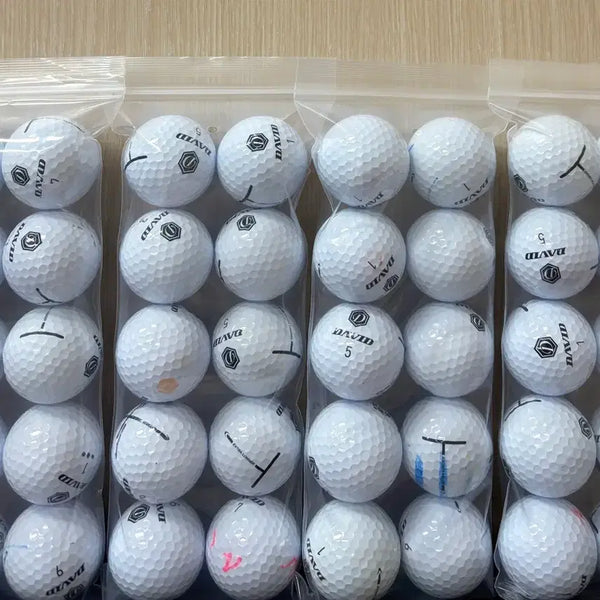 [BUNJANG] David High Rebound White Golf Balls (30 pcs) / 데이비드 고반발 화이트 로스트볼 A (30개)