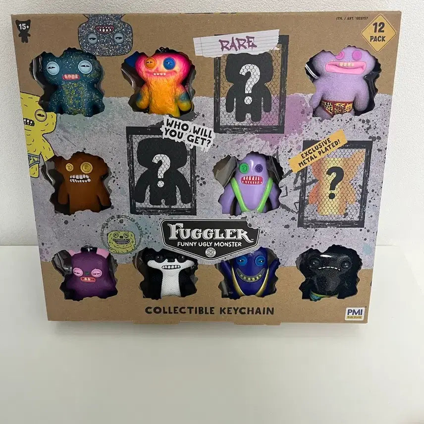 [BUNJANG] Puggler Figure Keychain 12-Piece Monster Doll Set / 퍼글러 피규어 키체인 12개 키링 세트 이빨괴물 몬스터 인형