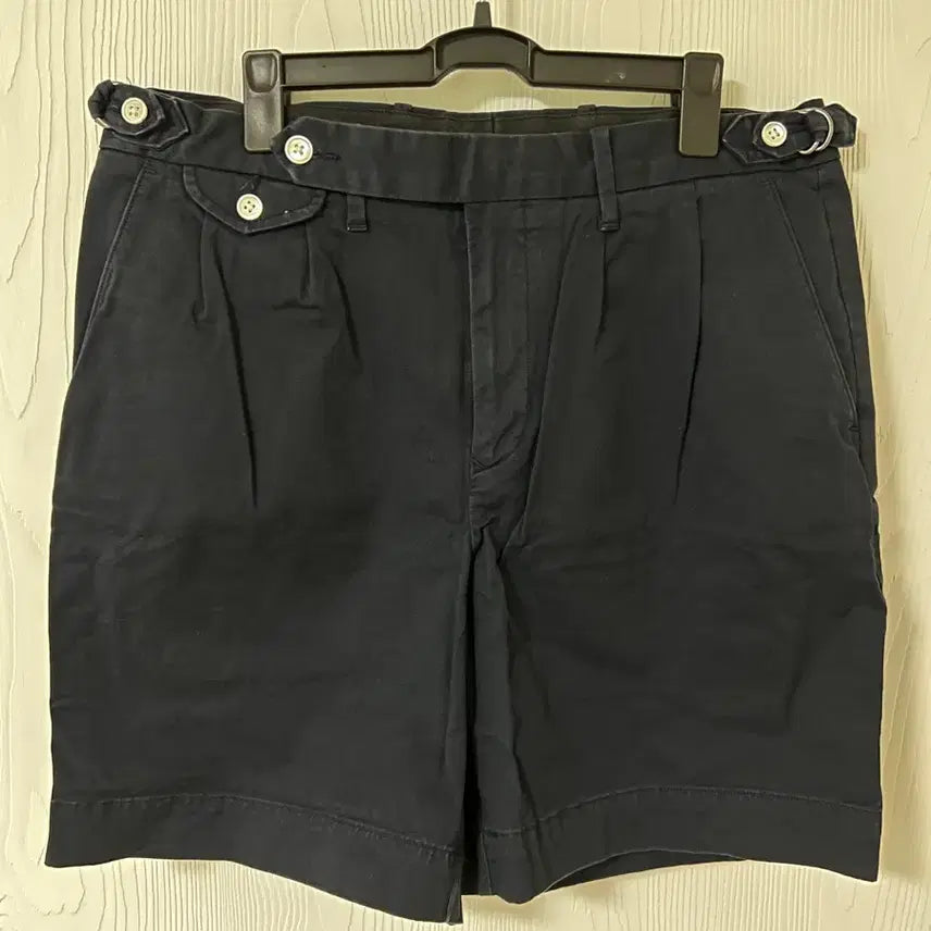 [BUNJANG] Polo Ralph Lauren Navy Pin Tuck Shorts Size 32 / 폴로 네이비 핀턱 반바지