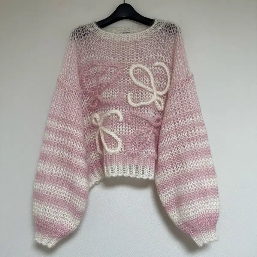 [BUNJANG] Loewe Logo Mohair Knit Sweater / 로에베 로고 모헤어 니트