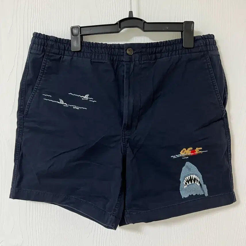 [BUNJANG] Polo Ralph Lauren Shark Embroidered Prepster Shorts / 폴로 랄프로렌 네이비 상어 자수 반바지