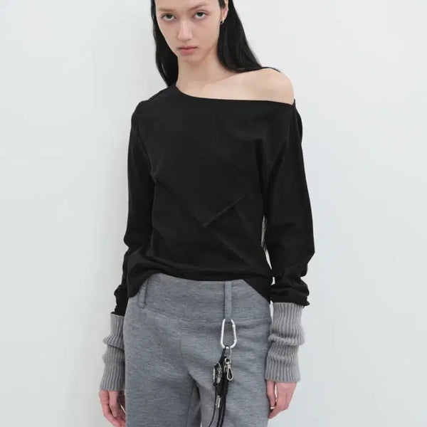[BUNJANG] Yoonse Off-Shoulder Top Black / 윤세 오프숄더 탑 블랙 (새상품)