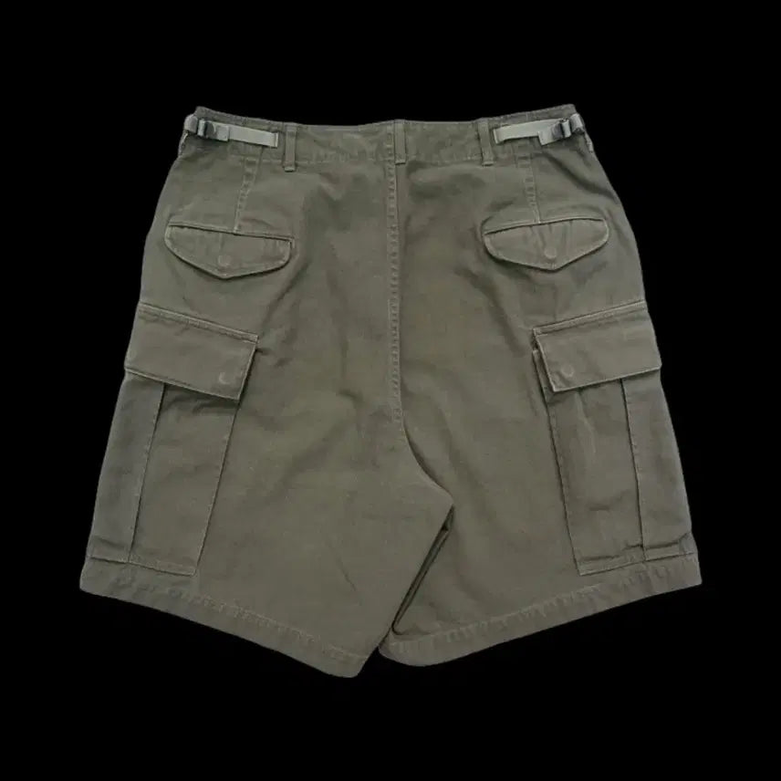 [BUNJANG] EDITIONS M.R Men's Cargo Shorts Olive / 한섬 프랑스 브랜드 EDITIONS M.R 남성 카고 반바지 올리브