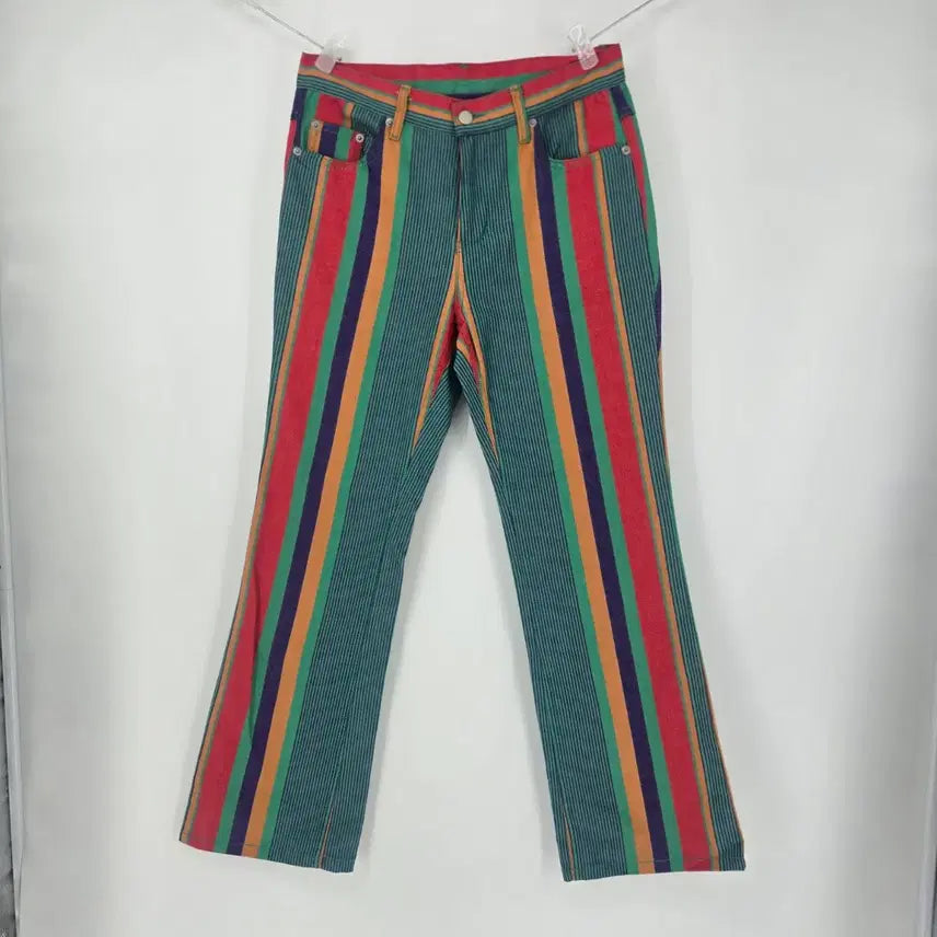 [BUNJANG] Sunday Fruits Market Fruit Stripe Pants M / 선데이후르츠마켓 프루트 스트라이프 팬츠 M [E51079)