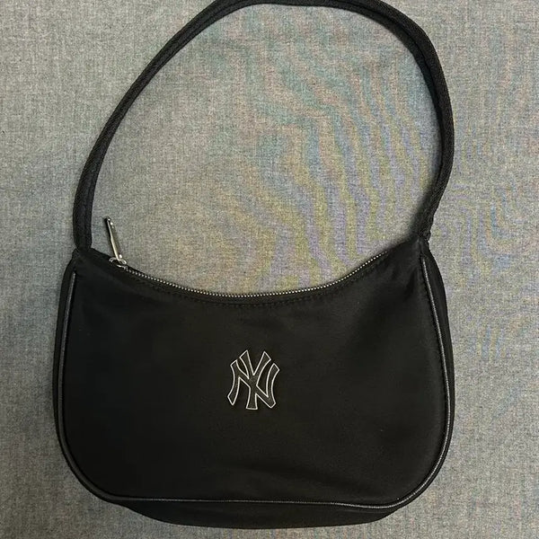 [BUNJANG] MLB Hobo Bag Black / MLB 호보백 블랙