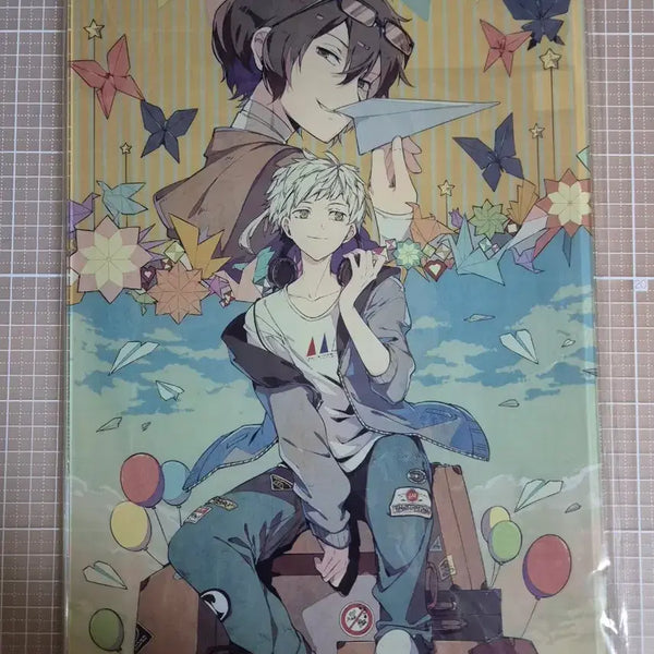 [BUNJANG] Bungo Stray Dogs Original Art Paper Airplane Acrylic Plate Dazai Atsushi / 문스독 원화 종이비행기 아크릴 플레이트 다자이 아츠시
