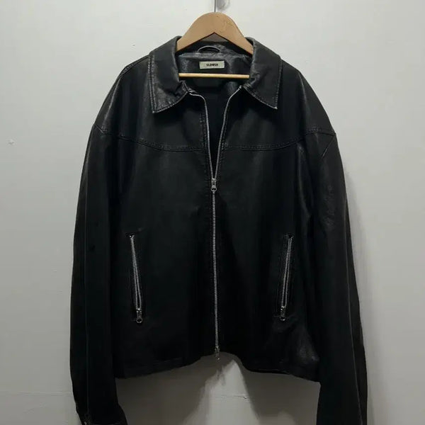 [BUNJANG] SLOWER Leather Jacket Black L / SLOWER 가죽 자켓 블랙 L