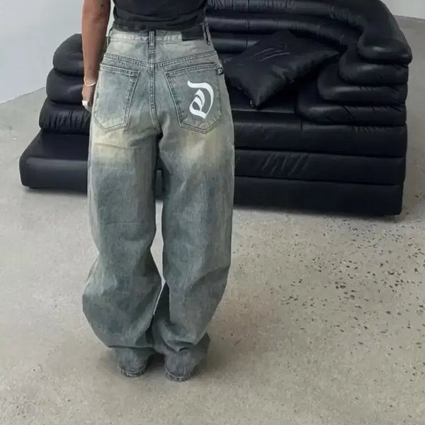 [BUNJANG] Odeur Tony Wide Denim Blue 2 / 오도어 토니 와이드 데님 블루 2