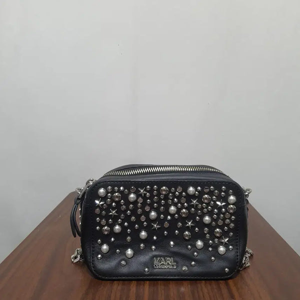 [BUNJANG] Karl Lagerfeld Chain Shoulder Bag Crossbody Tote Bag / 칼라거펠트 체인 숄더백 크로스백 토트백 가방