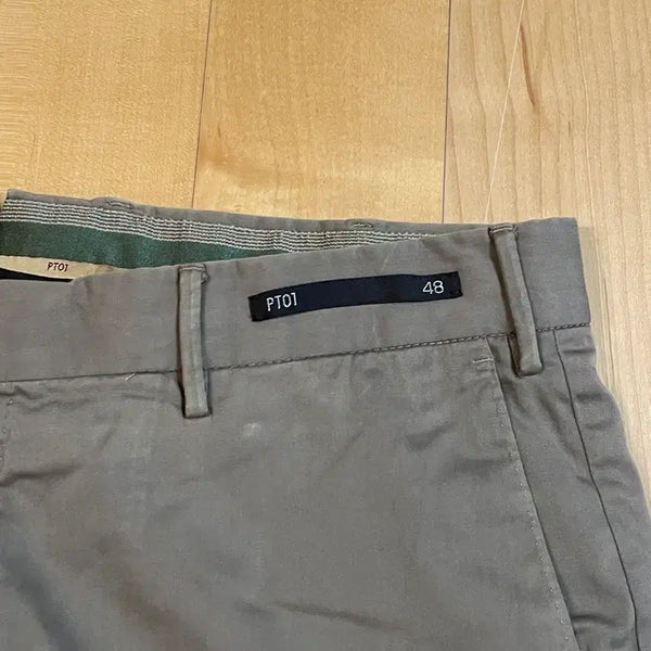 [BUNJANG] PT01 Slim Fit Stretch Olive Pants / PT01 슬림핏 스트레치 48 카키 올리브