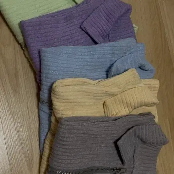 [BUNJANG] Summer Short Sleeve Knit Zip-up Bundle Set / (미착용) 여름 반팔니트 집업 일괄