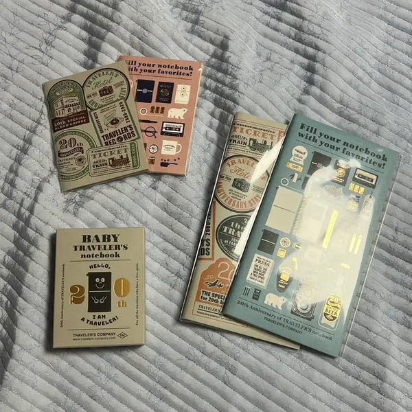 [BUNJANG] Travelers Notebook 20th Anniversary Limited Edition Baby & Original Passport Inserts / 트래블러스노트 20주년 한정 베이비 & 오리지널 패스포트 속지