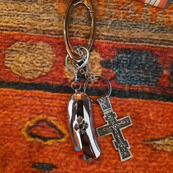 [BUNJANG] 3Cross Cross & Cross Lighter Keyring / 3cross cross&cross keyring