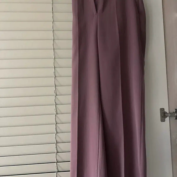 [BUNJANG] Wide Pants - Rose Pink / 바지