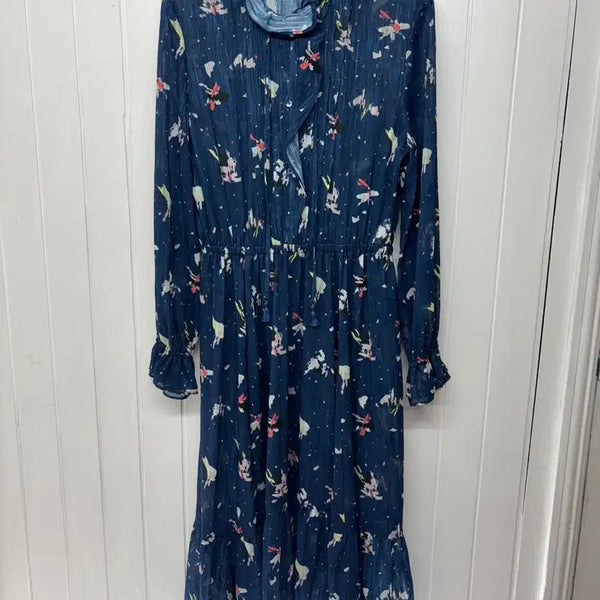 [BUNJANG] Atcorner Navy Pattern Long Dress Women's / 앳코너 네이비 패턴 롱 원피스 여성 55  아
