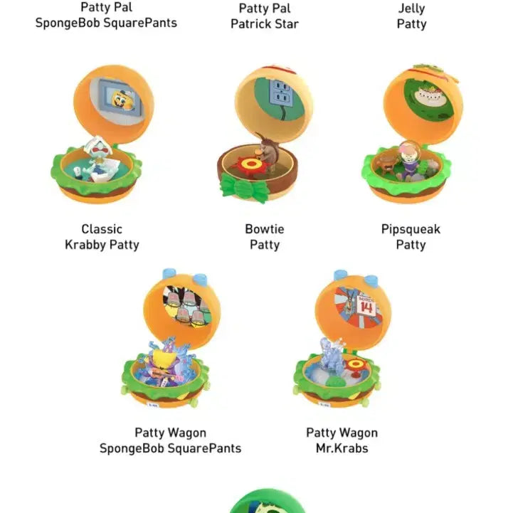 [BUNJANG] Pop Mart SpongeBob Krabby Patty Bundle Set Squidward, Mr. Krabs / 팝마트 스폰지밥 크래비 패티 베스트셀러 뚱이,집게사장 일괄